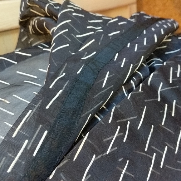 Sheer flocked nylon organza true vintage 1950s shirtwaist dress size M/L - Picture 13 of 17